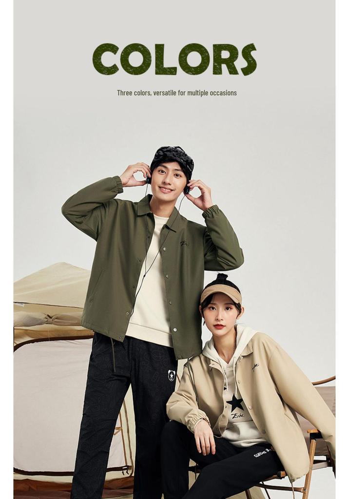 Hongxing Erke Men's Spring & Autumn Sports Windbreaker Jacket