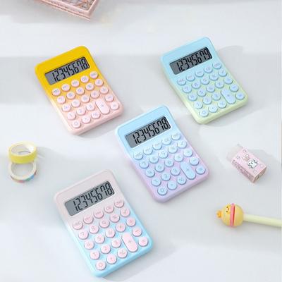 8-digit Electronic Calculator Candy Color Math Calculators New Keyboard Calculator  School Supplies
