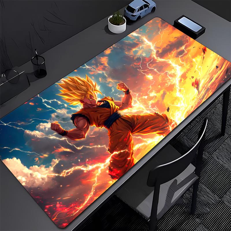 Mauspad Groß Dragon Ball Gamer Tastaturmatte Pads Gaming Schreibtischschutz Laptops Mauspads Schreibtischmatte PC Teppich HD Anime Mauspads