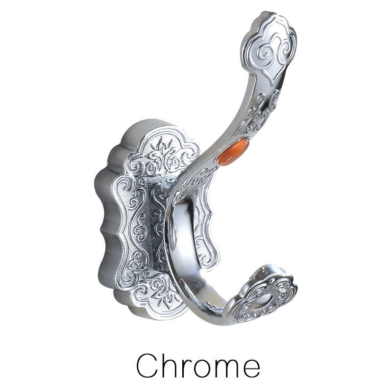 Robe Hooks Wall Mounted Vintage Hook Single Screw Towel Hook Holder Bathroom Accessories Bathroom Clothes Hook 8801