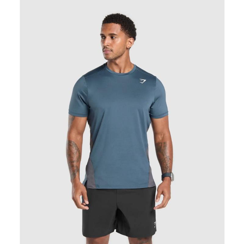 Men's Quick-drying Fitness Polyester Top T-shirt Shark Clothing Comfortable Breathable Sports Fitness Wear T-Shirts Men’s