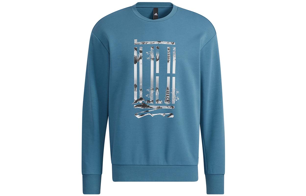 Adidas Wuji Series Wj Logo Swt Sweatshirt Men s Uniform Blue H39290 M
