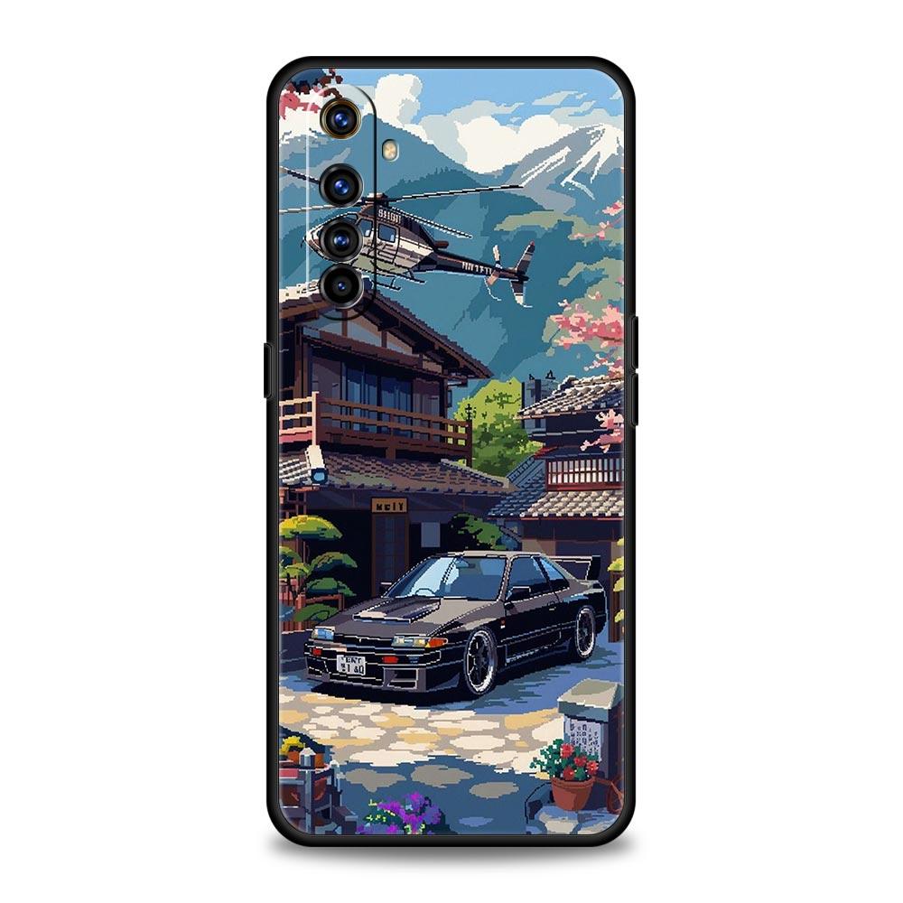 JDM Tokyo Drift Sports Car For Realme GT Neo 2 3 3T 5 Phone Case 12 11 5G 10 9 8 5G 7 6 GT5 GT3 GT2 Pro C21 C11 C25 C35 Cover