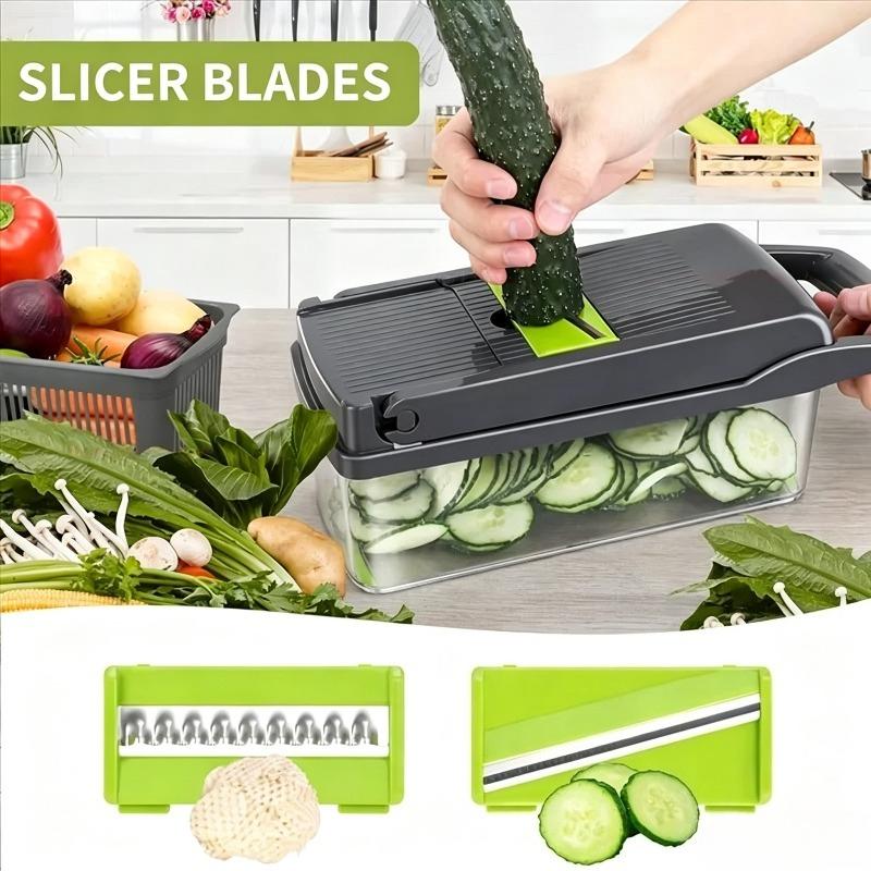 16 In 1 Multifunctional Portable Kitchen Vegetable Chopper Shredder Slicer Potato Carrot Grater Home Fruit Veggie Food Processor7
