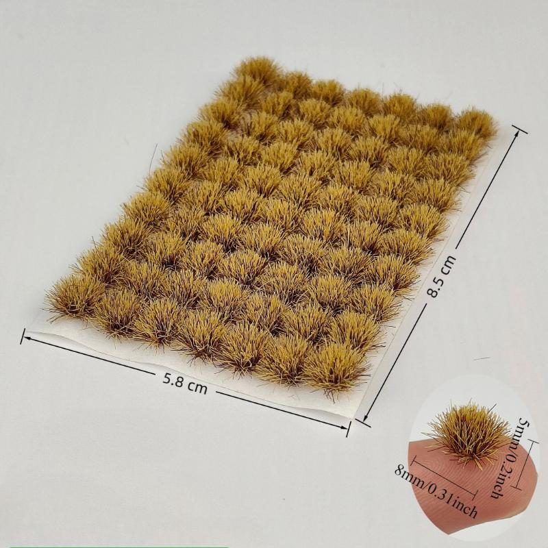 

70tufts Static Grass Tufts for Miniature Garden Decor,Tiny Bonsai Model Grass Tufts,Crafts Mini Scene Decor,DIY Micro Landscape