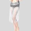 Glitter Sequins Belly Dance Belt Long Tassel Sequin Waist Chain Boho Hip Scarf Skirt  Belly Dancing