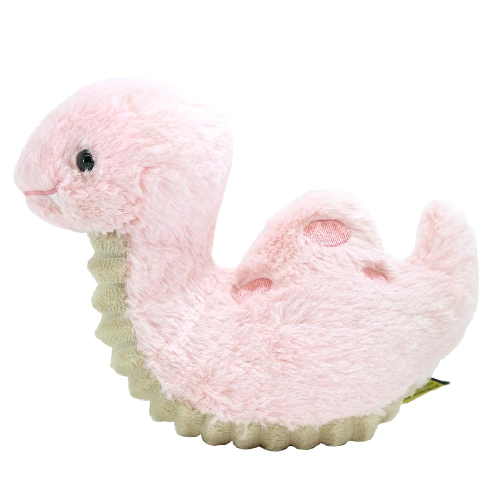 Sun Lemon Fluffies Snake Pink S Stuffed Toy Animal 7.5x18x13cm P-1123