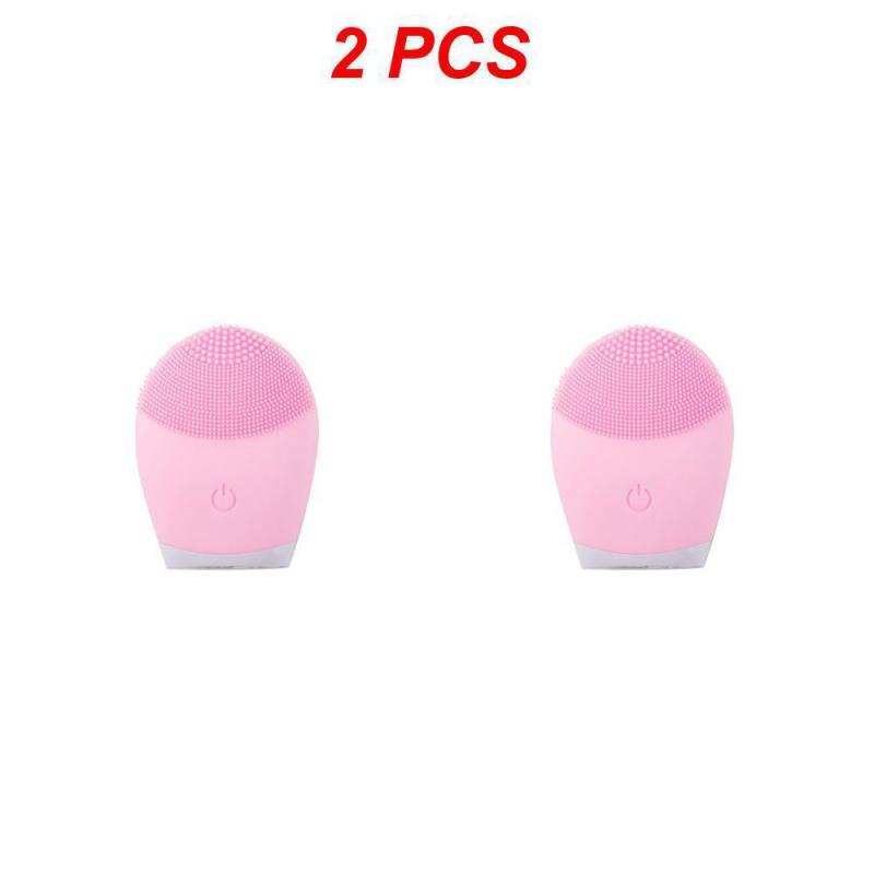 1~8KS Elektrický čistič na obličej Silikonový čisticí kartáček na obličej Pore Hluboké černé tečky Mycí make-up Odstraňovač pěny Sonický