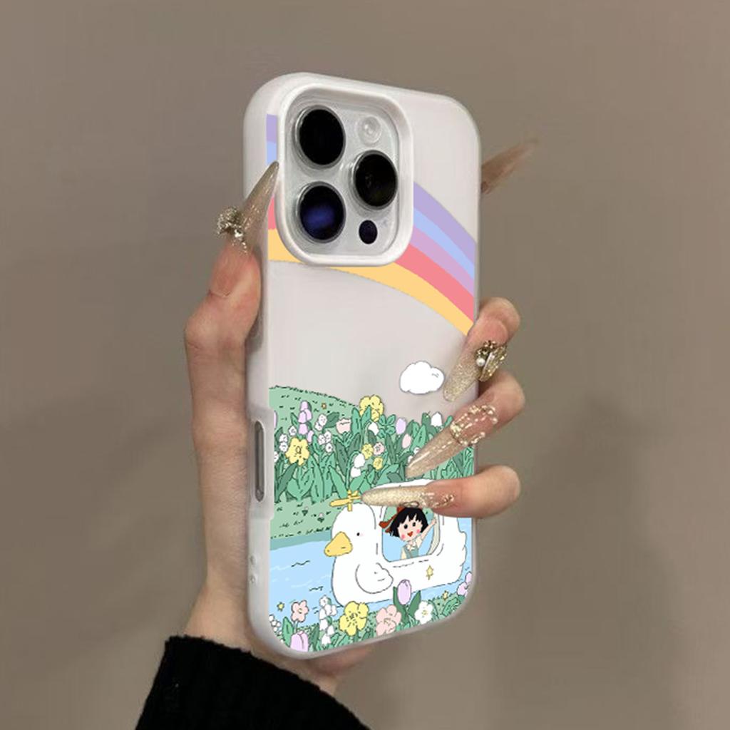 High-end for Apple 16promax Jelly Two-in-one Mobile Phone Case Cute Cartoon Mobile Phone Case 15pm for Apple Shell Ins