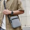 Men's Casual Solid Color Lightweight Crossbody Phone Bag - Mini Square Design