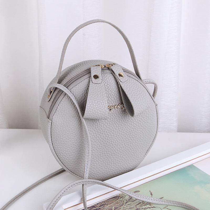 Spring Women's Cute Small Round Crossbody Handbag & Makeup Bag