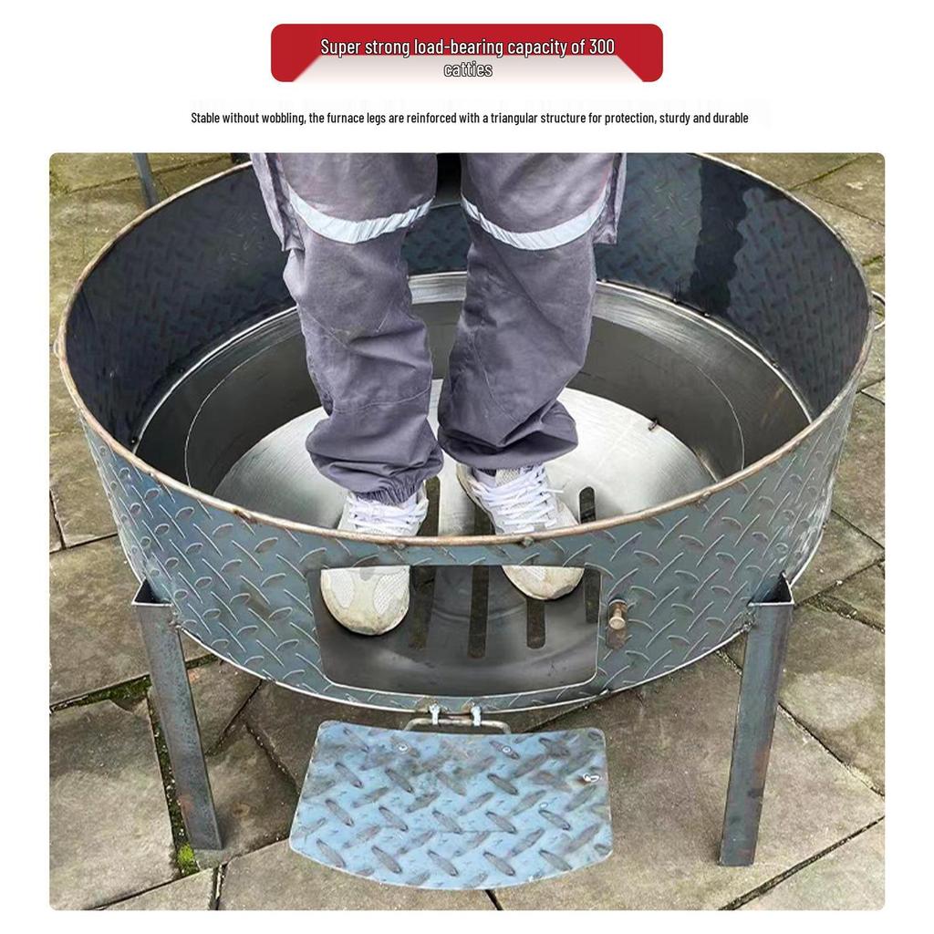 Großer Edelstahl-Holzofen für ländliche und Outdoor-Nutzung