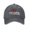 Gears Of Wars Unisex Baseball Caps Shotting Game Crimson Omen Distressed Cotton Hats Outdoor Running Golf Adjustable Headwear