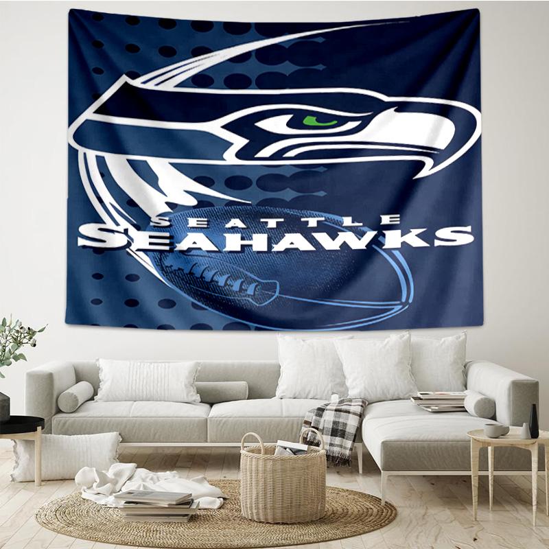Seattle Seahawks Logo Tapestry Hanging for Bedroom,Livingroom, Playroom,Decor Art Room Wall Tapestry Holiday and Birthday Gifts