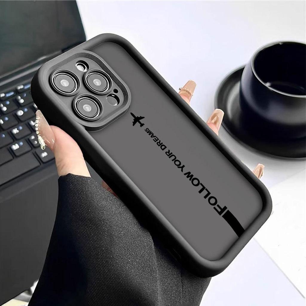 Grooved Black iPhone 14/15/16/17 Pro Max Dream Ladder Protective Case