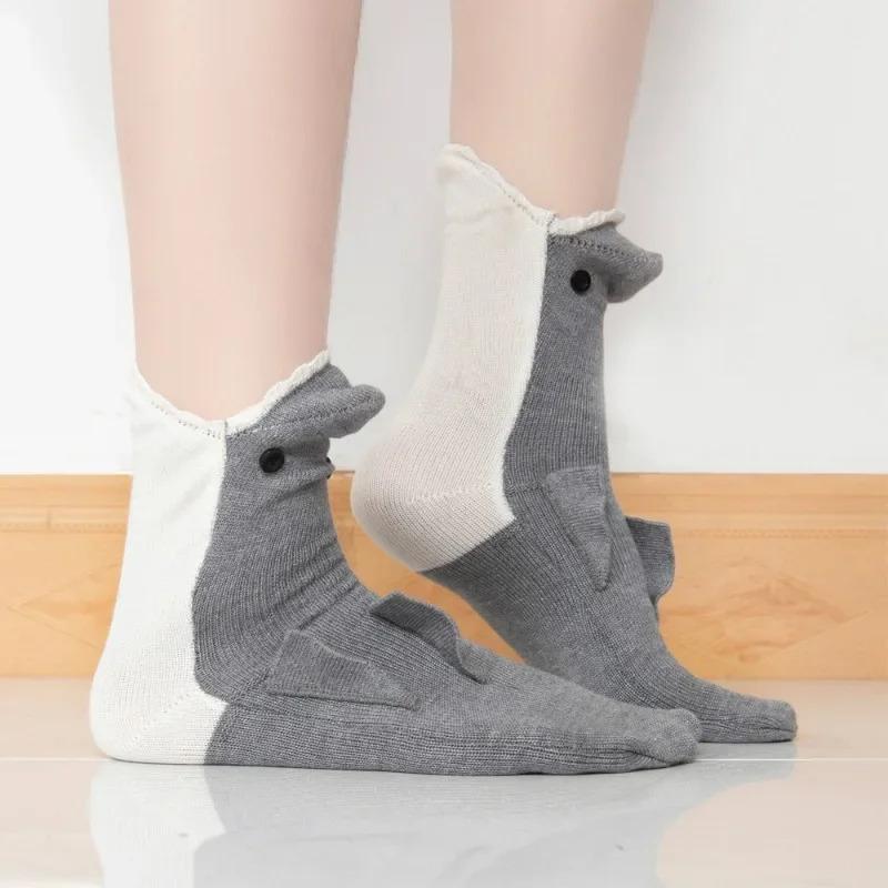 Funny Christmas Crocodile Socks Women - 2025 New Knitted Warm Floor Socks Cute Cartoon Autumn Winter calcetines de la mujer
