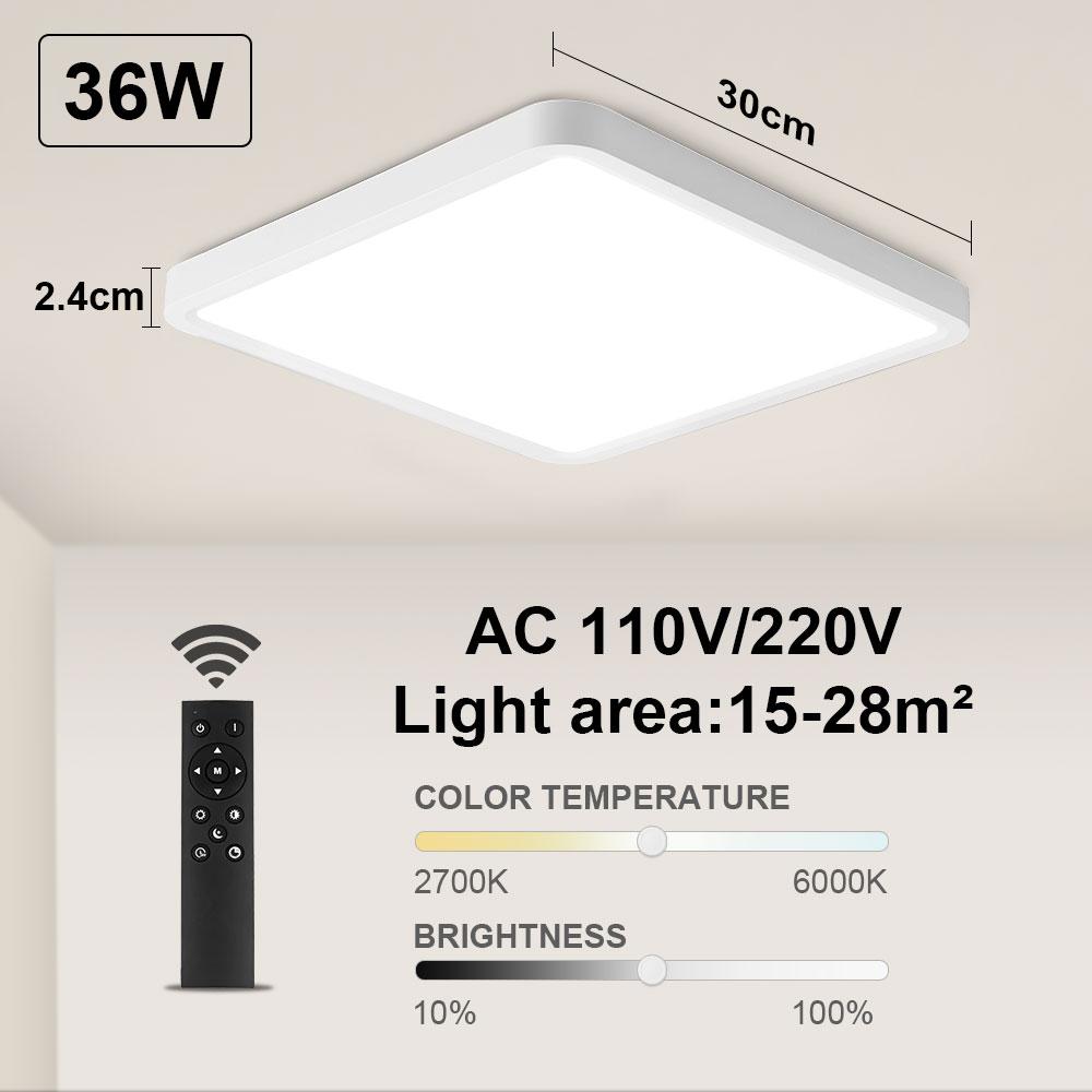 Smart LED Ceiling Lamp Tuya APP Remote Control  Voice Control Alexa Dimmable Lustre Light for Living Room Bedroom Lighting Luces