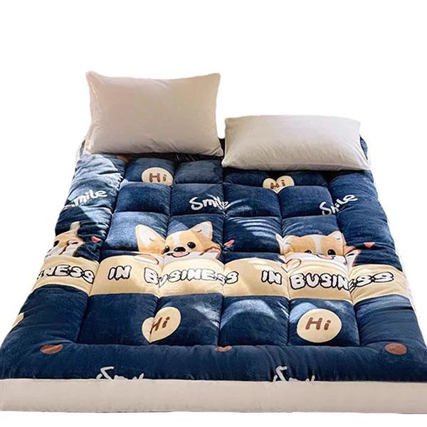 WTEMPO Printed Large Size Simple Retro Foldable Mattress Home Hotel Cushions Soft Tatami Mats Thickened Student Dormitory Mattresses