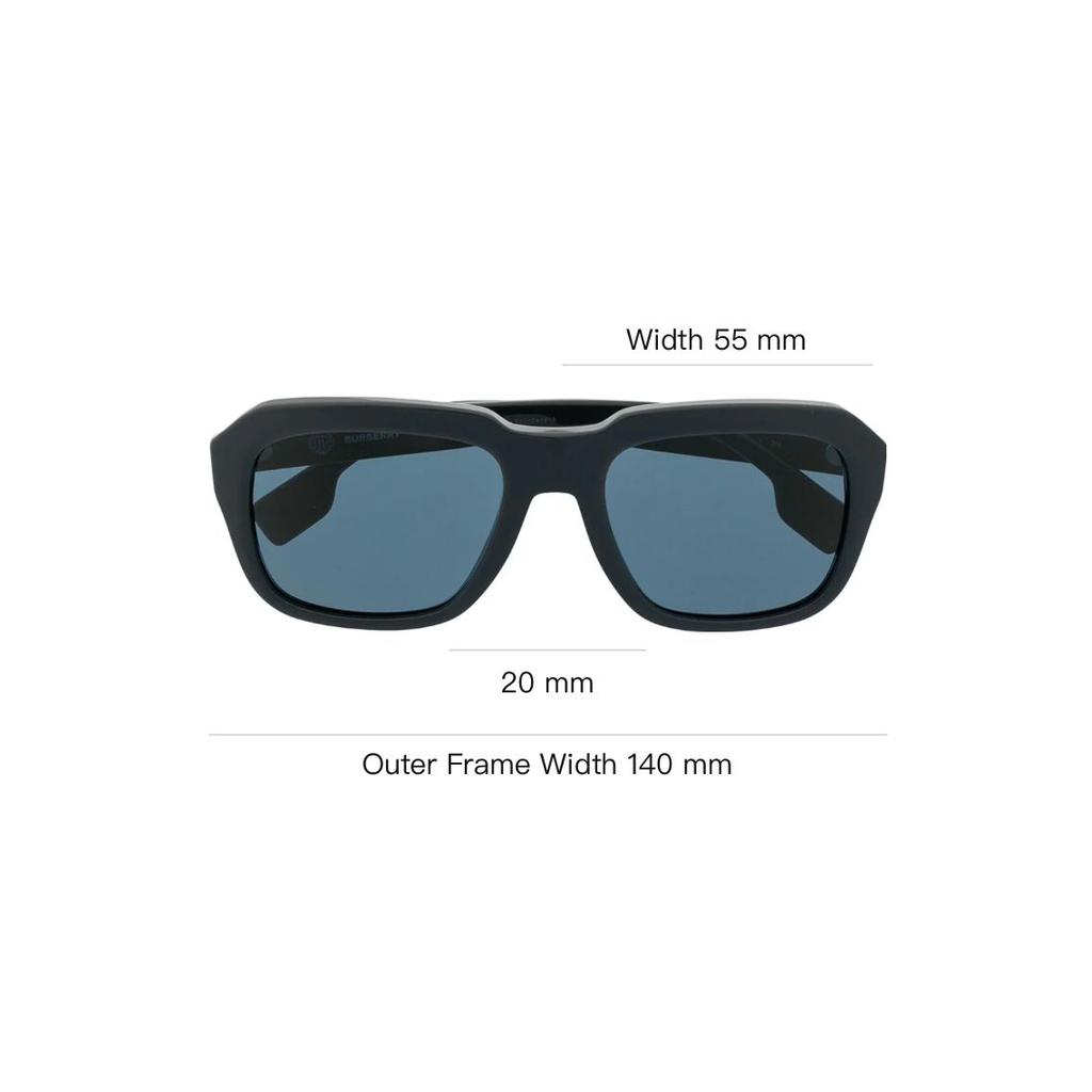 Burberry Square Full Frame Sunglasses Men sunglasses Black 0BE4350395180