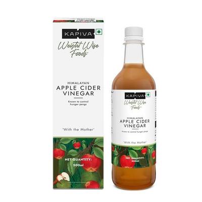 Kapiva Μηλόξυδο Μηλίτη Ιμαλαΐων με Μητέρα 500ml | Ακατέργαστο, Μη παστεριωμένο & Μη φιλτραρισμένο | Βοηθά στην Πέψη & στη Διαχείριση Βάρους