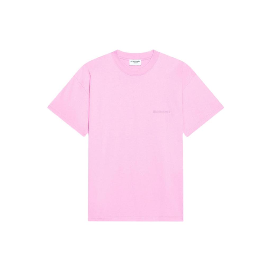 Balenciaga T-shirt con Logo Rosa 612965TJV875700