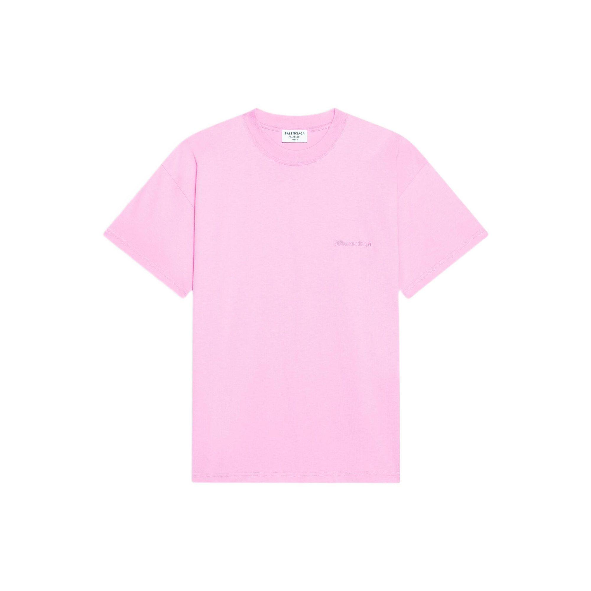 Balenciaga Logo T Shirt Pink 612965TJV875700