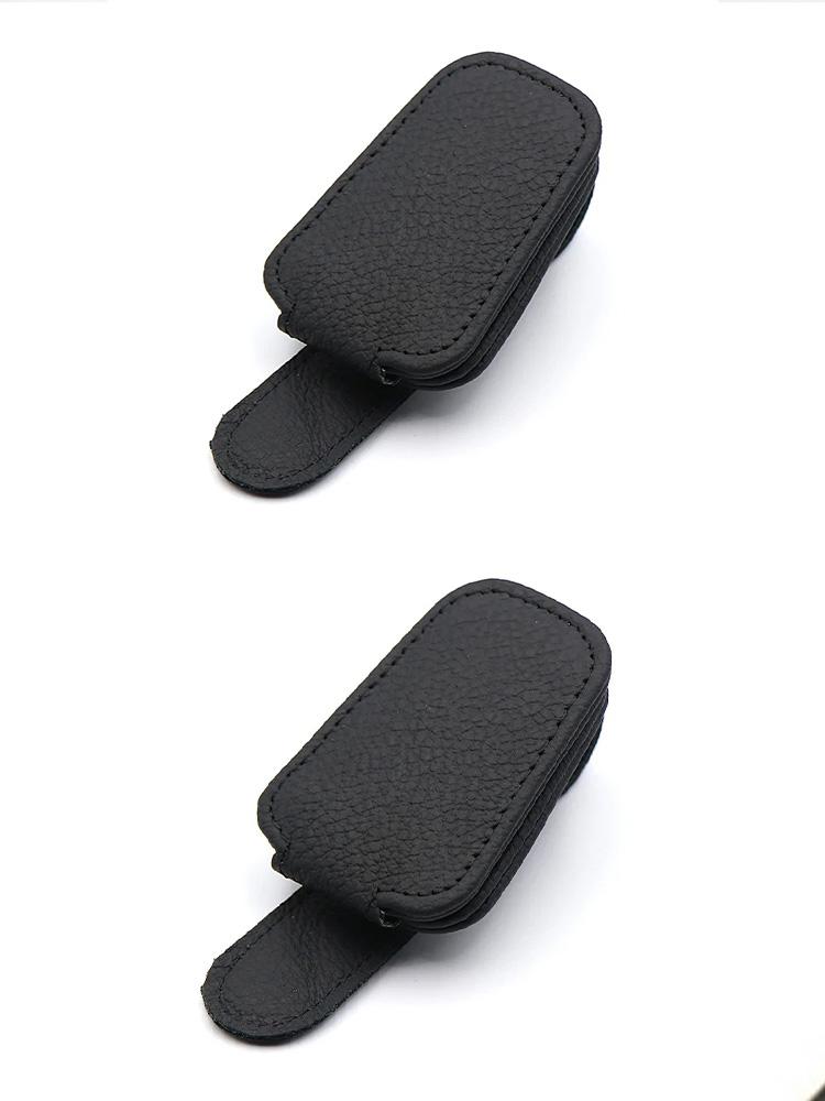 2Pcs Fashion Eyeglasses Sun Visor Car Accessories Universal Car Sunglasses Clip Card Ticket Holder Stand Fastener Pen Case