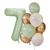 12pcs 40inch Olive Green Number 0-9 Balloon Helium Foil Digital Balloon For Kids Adult Birthday Anniversary Wedding Party Decor