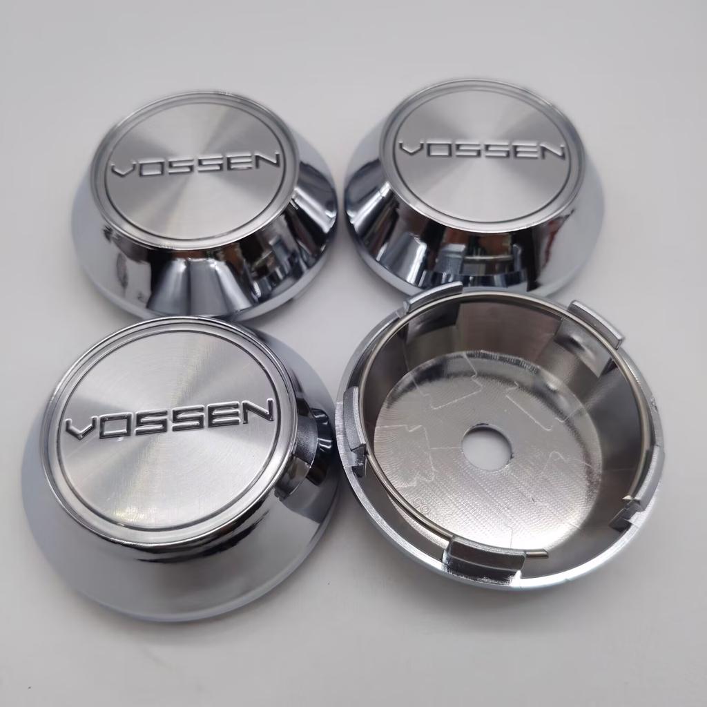 4Pcs/set Vossen Logo Centre Caps For Rims 60mm 64mm 65mm 68mm 69mm Wheel Hub Caps Wheel Covers Car Rims Tire Accessories