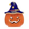 Decorazione Zucca Festiva Portacandele Zucca di Halloween Zucca di Ceramica Spettrale di Halloween Portacandele a Lumino Teschio Vintage per la Casa