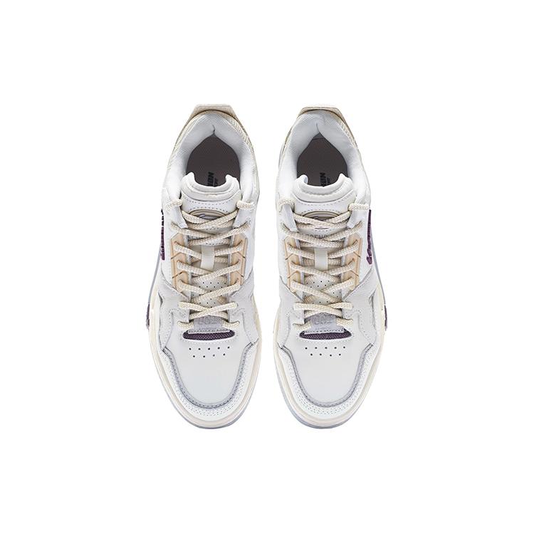 Li Ning 001 BTC SP Low top Skateboard Shoes Women's White Purple AZGS092-1