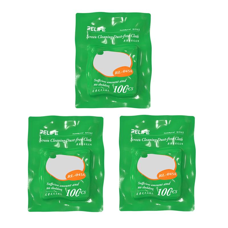 RELIFE RL-045A Soft Dust-Free Wipes Cleaning Cloth for Mobile Phone Tablet LCD Screen Camera Glass Cleaning Tools