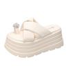 Summer New Set of Toes Korean Version of Foreign Trade Slippers Thick-soled Fairy Wind Soft-soled Outer Wear Cloth One-pedal Fashion Slippers