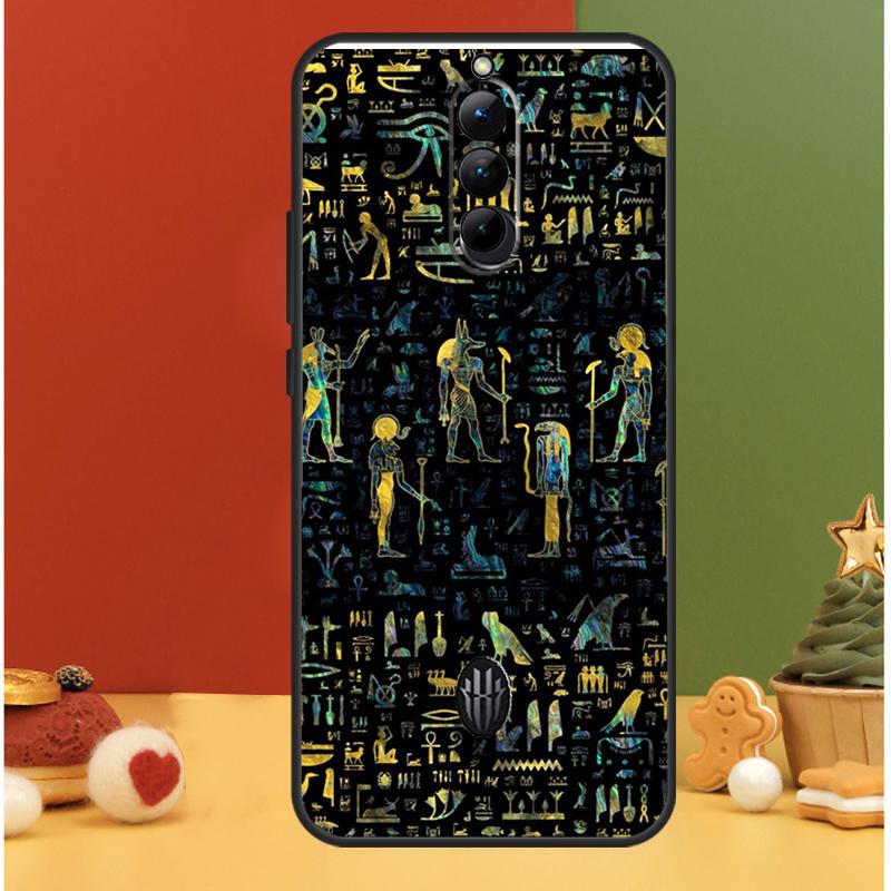 Egypt Pharaoh Mural Case For ZTE Nubia Red Magic 10 Air 5G 5S 6R 6 7 6S 7S Pro 8 8S 9 9S 10S 11 Pro Plus Cover