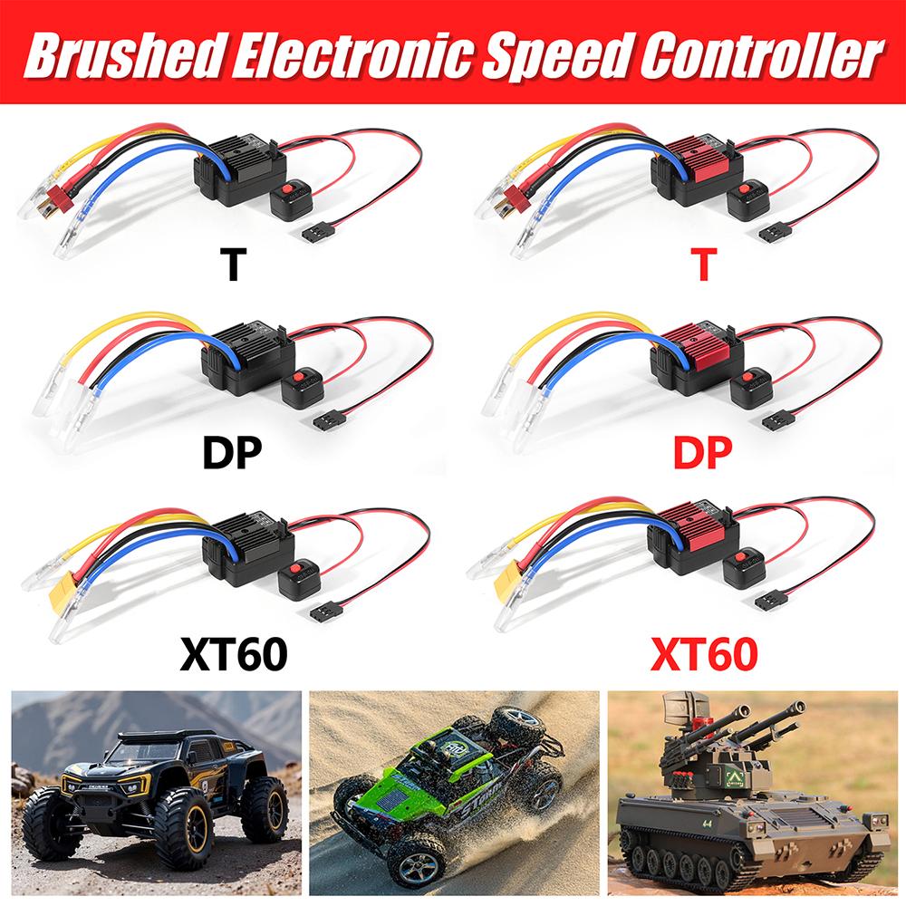 61A Brushed Electronic Speed Controller ESC Waterproof With Switch Mode Switch Accessories for 1:11 RC Car