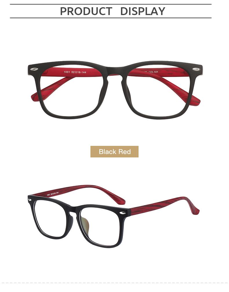 

TR90 Fashion Men Women Square Full Rim Spectacle Black Optical Light Eyeglasses Frame For Medical Optical Prescription Lenses красный