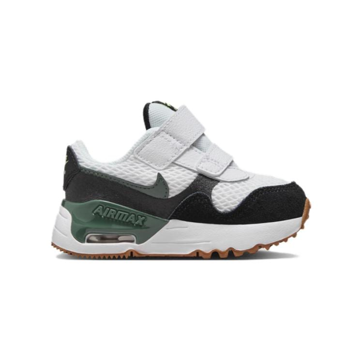 Nike Air Max SYSTM Comfortable Low top Toddler Shoes Green Black White Infant And Toddler DQ0286-115