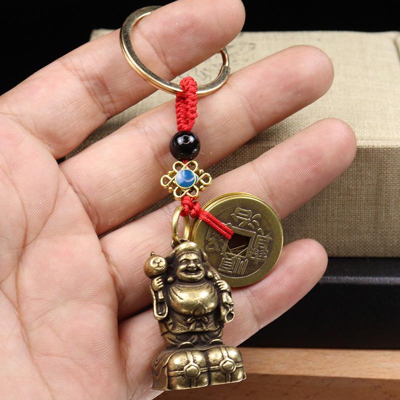 Copper Japan'S Black Sky God Of Wealth Desk Decorations Vintage Brass Home Decor Ornaments Crafts Vintage Handmade Figurines