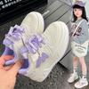 Children's Board Shoes Spring and Autumn Girls' Sports Shoes 2025 New Children's Soft-soled Casual Shoes Breathable Student White Shoes Tide