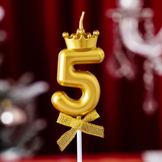 Number Cake Topper Candles 0-9 Cake Number Set Reusable Acrylic Cake Number Stand for Birthday Anniversary Milestone Celebrations
