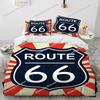 3D Print Historic Route 66,Mother Road,Comforter Bedding Set,Duvet Cover Bed Set Quilt Pillowcase,king Queen Size Bedding Set029