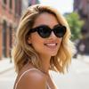 New Vintage Cat-Eye Women Sunglasses Are Made Of High-Toughness PC Material Suitable For Daily Commuting 5264
