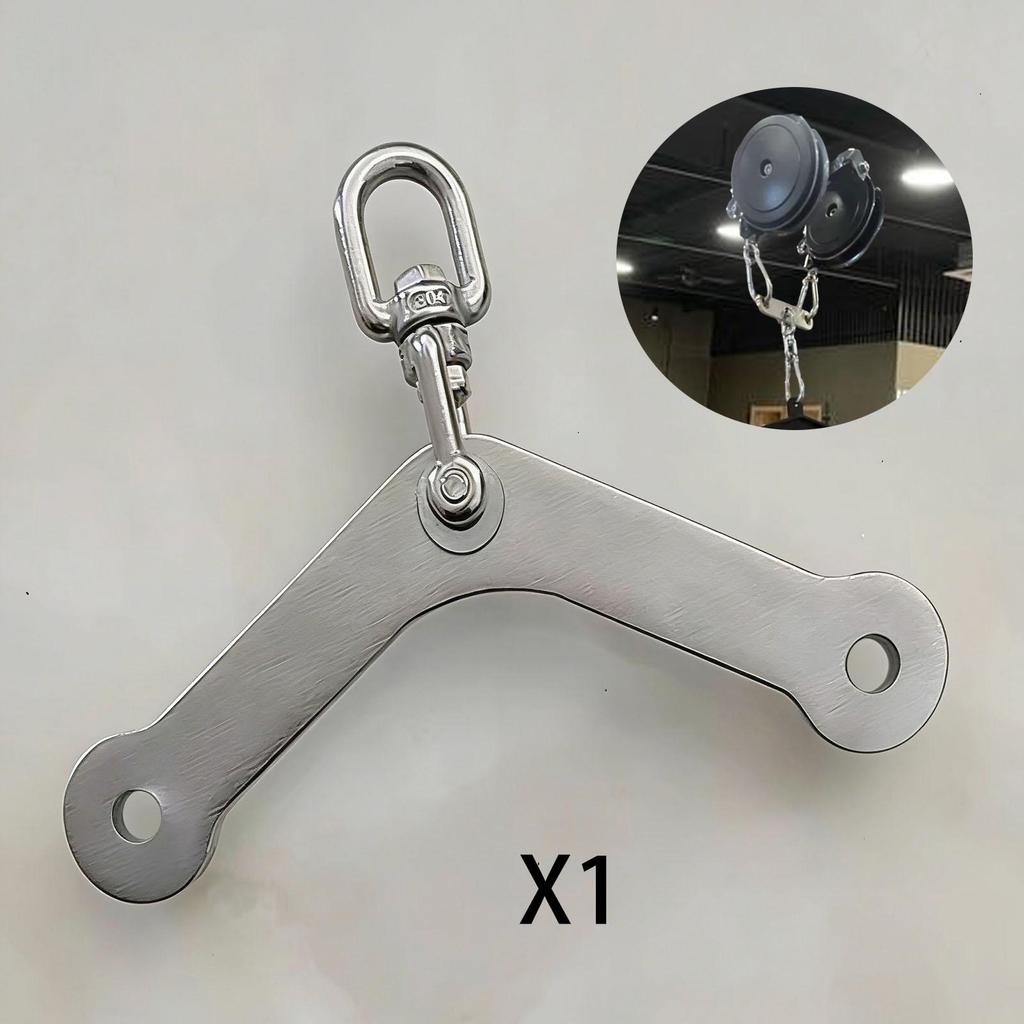 Cable Machine Attachment Fitness Equipment Pull Down Accessory Muscle Building Stainless Steel