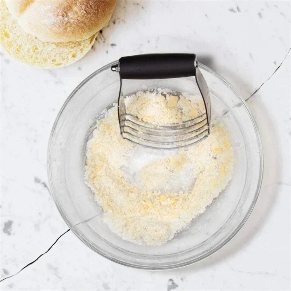 Ergonomic Handle Pastry Cutter Stainless Steel Dough Masher Dough Mixer  Culinary Baking