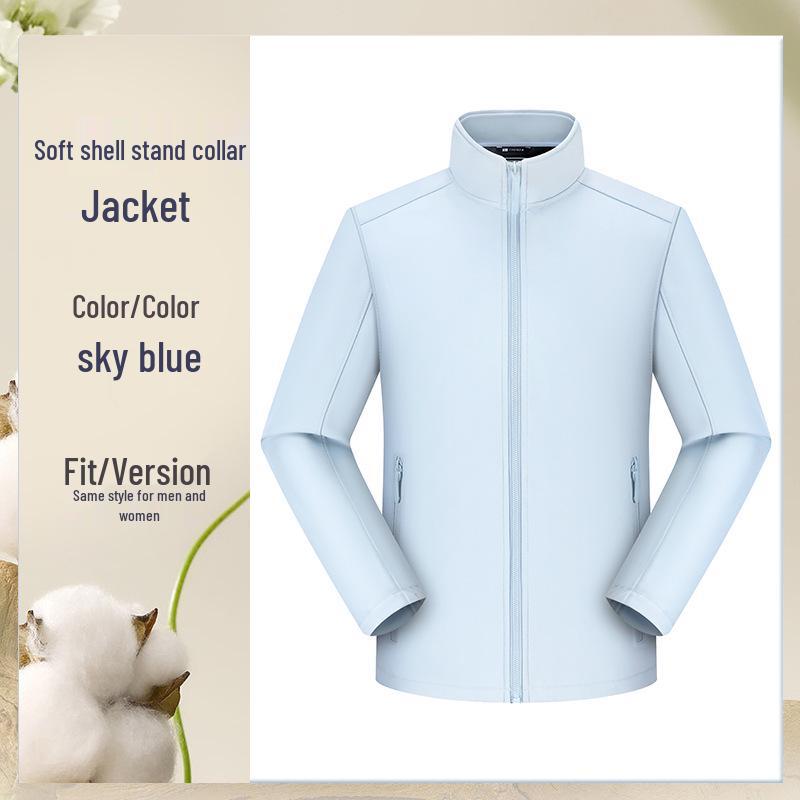 Custom Logo Soft Shell Windbreaker: Waterproof Corporate Team Jacket for Autumn/Winter S