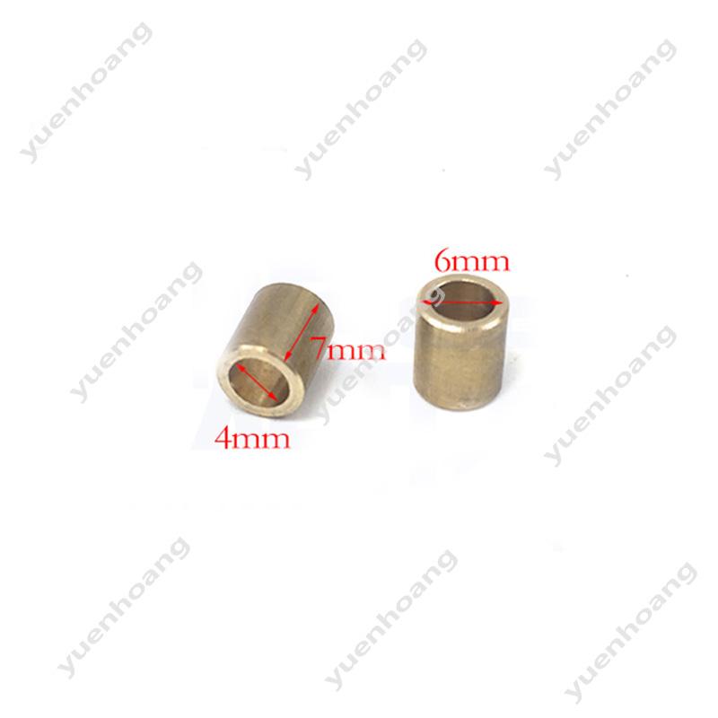 10PCS Mini Brass Bushing Shaft 2mm 3mm 4mm 5mm Rudder Flange Shafting Sleeve Bearing for RC Bait Boat DIY Model Accessories