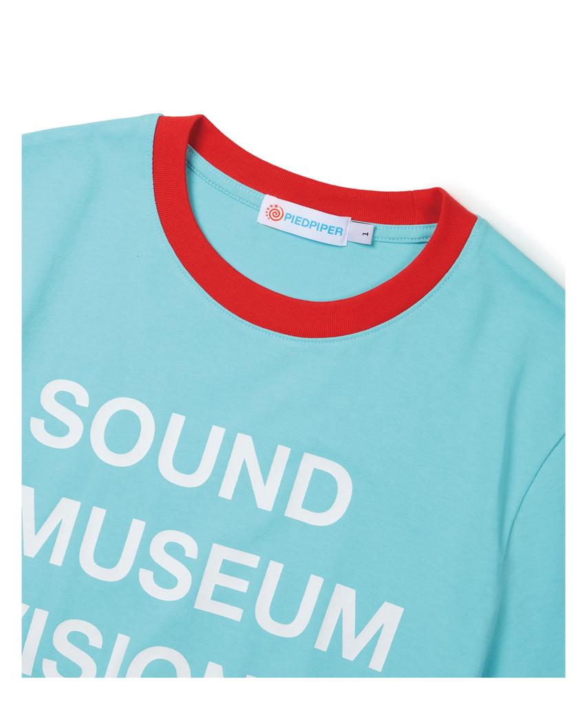 Pideupaipeo Sound Typo Ringer T-Shirt Blue