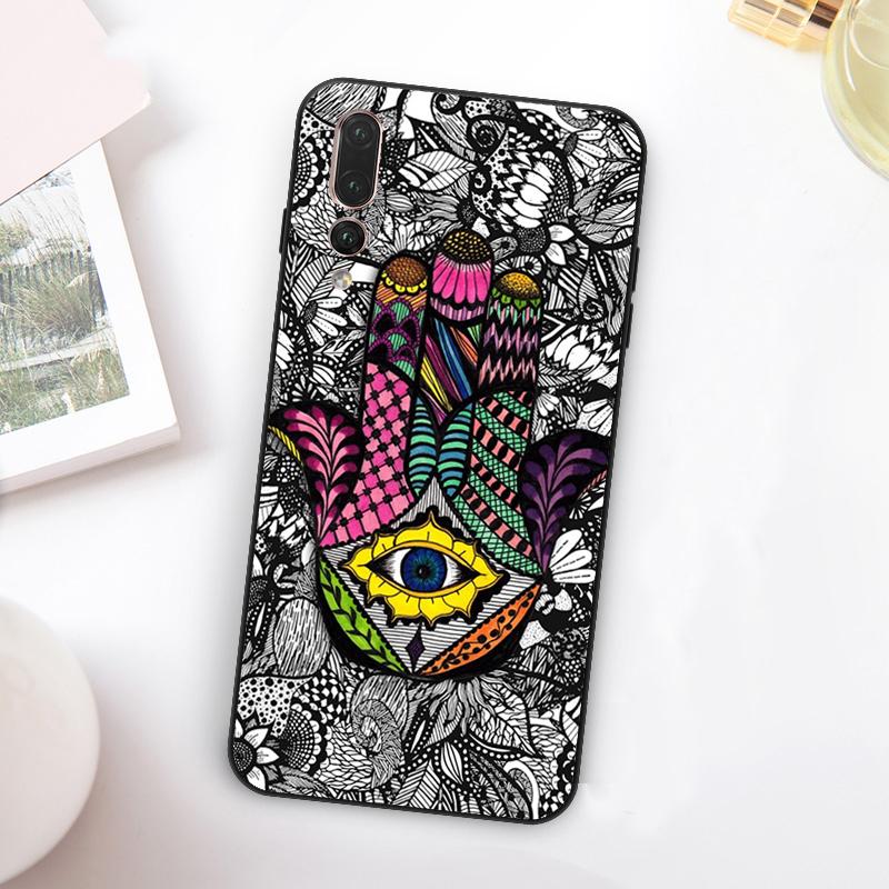 Hamsa Hand Of Fatima For Huawei Nova 11 10 9 SE Y70 Y60 Y90 Y61 Y91 Y73 Y72 12i 11i 8i P30 P40 Lite P60 Pro Case