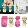 King Queen Portrait Gypsum Silicone Molds for Making Succulent Plant Flower Pot