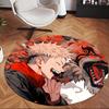 Ryomen Sukuna (1) Round Office Rug Decorative Floor Rug for Office Bedroom Living Room and Home Space